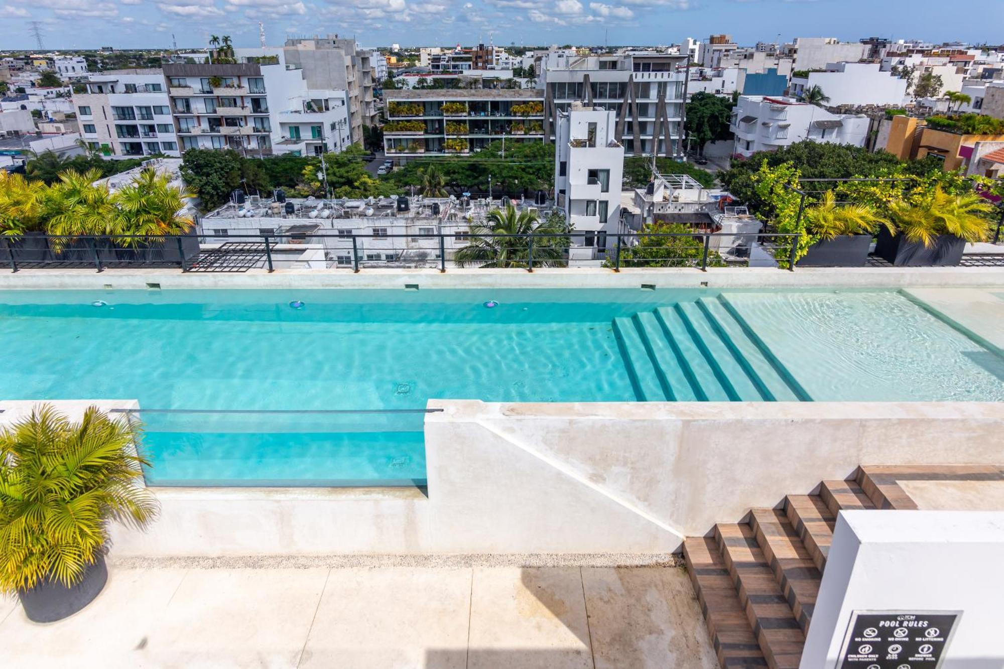 TOH HOUSE  LUXURY APARTMENTS Near 5tv Av Playa del Carmen Exteriör bild